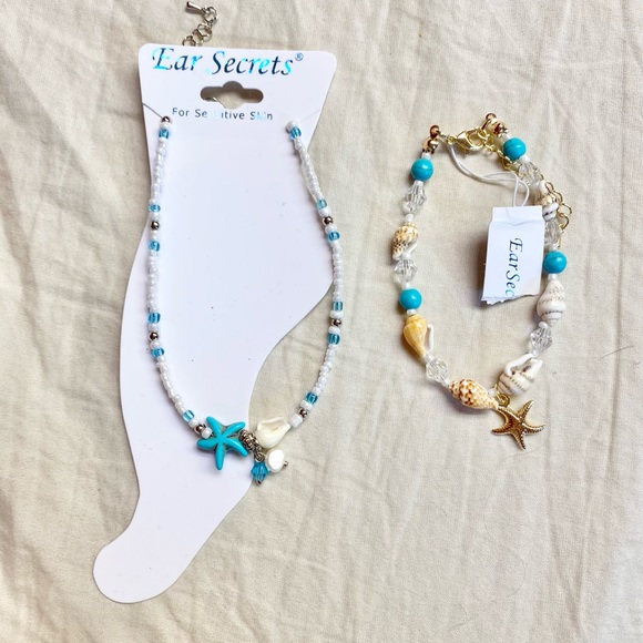 Jewelry - 2 Brand New Anklets